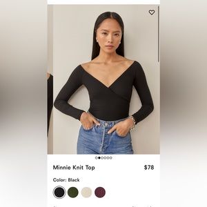 Reformation Minnie Knit Top